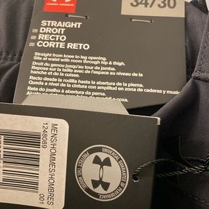 Mens UA black straight 34/30 golf pants